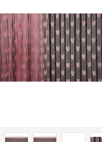 Pembe kalp ip perde - Görsel 3