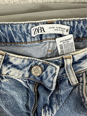 m Beden Zara kesik paça jean