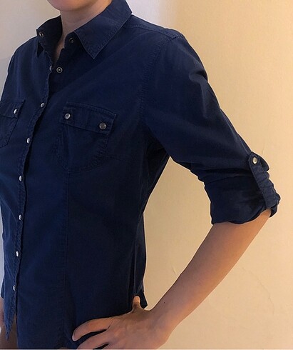 m Beden lacivert Renk Mavi Jeans - lacivert gömlek M beden