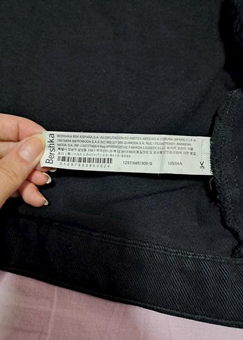 Siyah Düğmeli Kadın Denim Ceket - Görsel 9