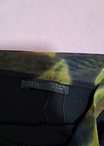 Desenli Mini Elbise - Görsel 5