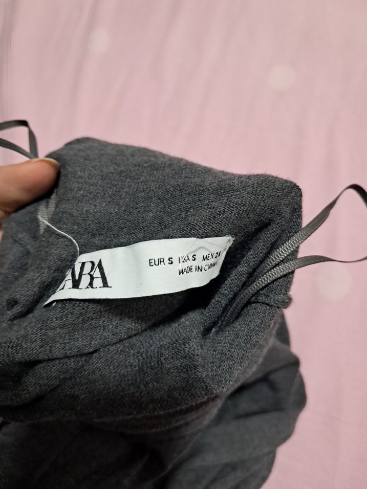 Gri Boğazlı Kadın Triko Kazak - Görsel 2