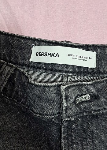 Gri Kadın Kot Şort Street Wear - Görsel 4