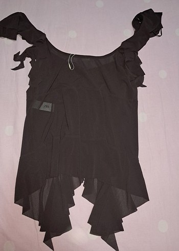 Fırfırlı V Yaka Bluz - Görsel 12