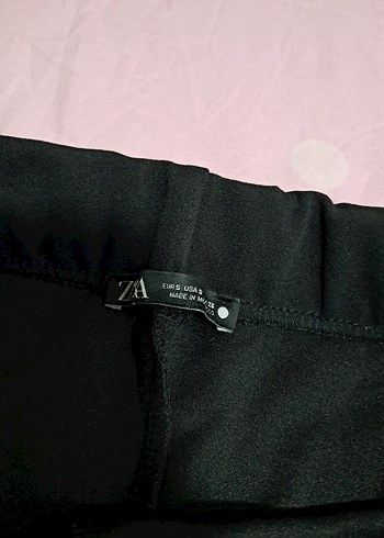 Kadın Siyah Bol Kesim Kumaş Pantolon - Görsel 4