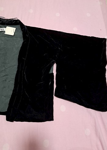 zara kadife kimono - Görsel 3