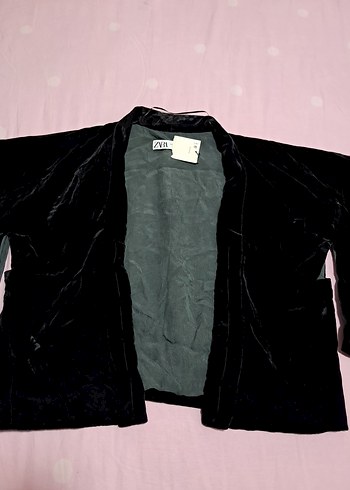 zara kadife kimono - Görsel 2