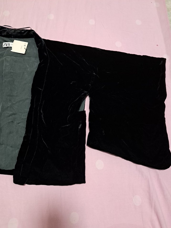 zara kadife kimono - Görsel 3