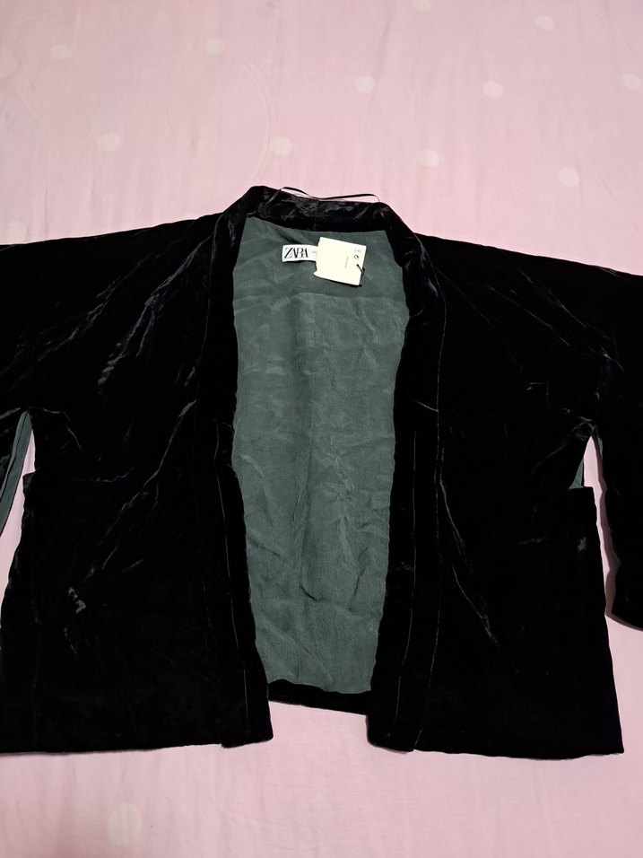 zara kadife kimono - Görsel 2