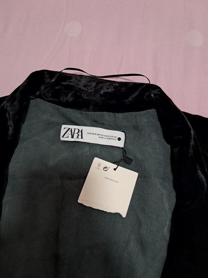 zara kadife kimono - Görsel 5