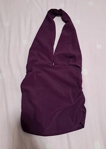 HALTER YAKA BÜZGÜLÜ TOP - Görsel 7