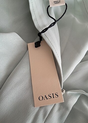 Oasis Saten Halter Yaka Midi Elbise - Görsel 20