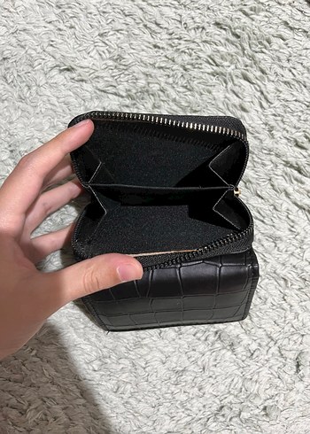 Addax Siyah Deri Kadın Cüzdanı