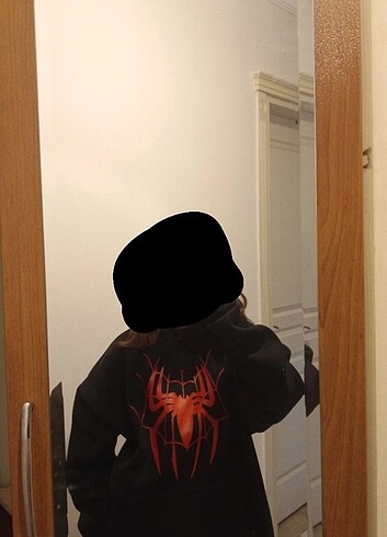 38 Beden Zara örümcek baskılı sweatshirt 