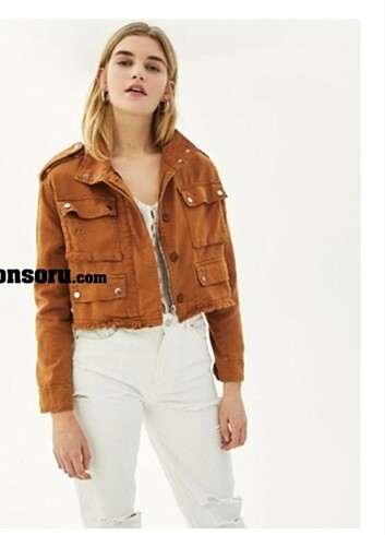 Bershka taba rengi ceket - Görsel 2