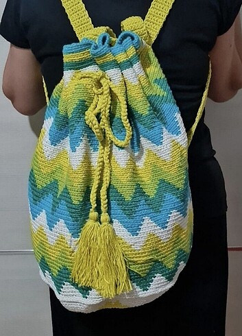 Wayyu yazlık örme çanta - Görsel 2