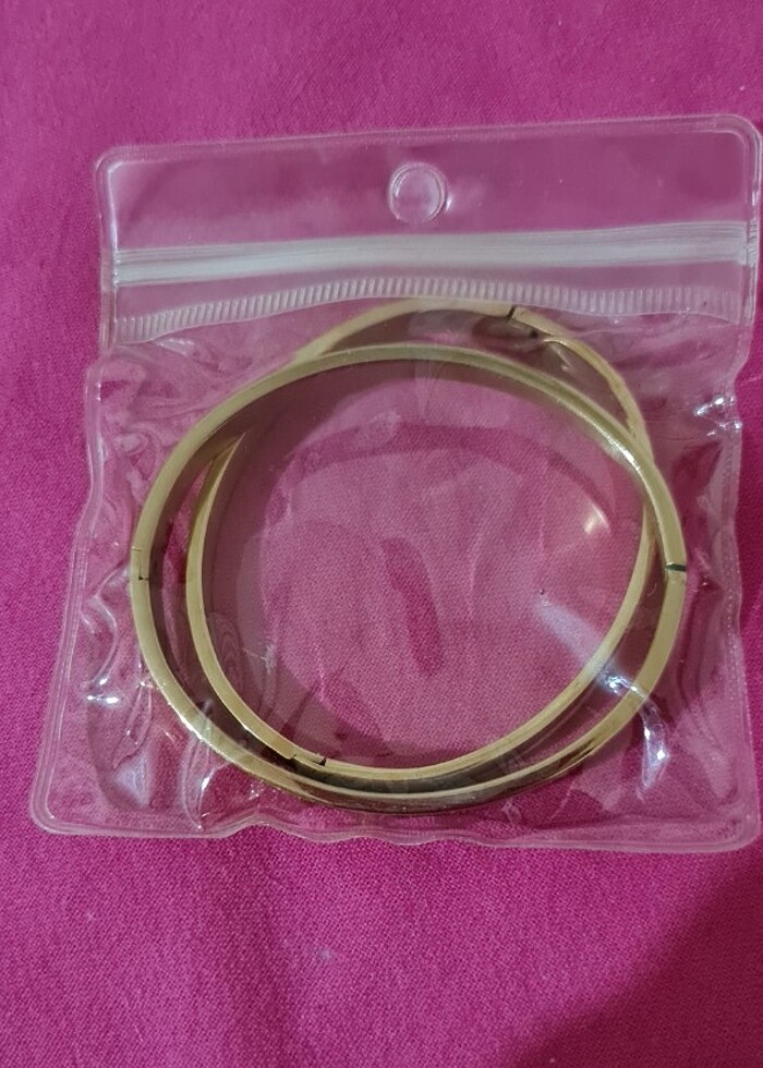 Rose gold ikili çelik bileklik  - Görsel 3