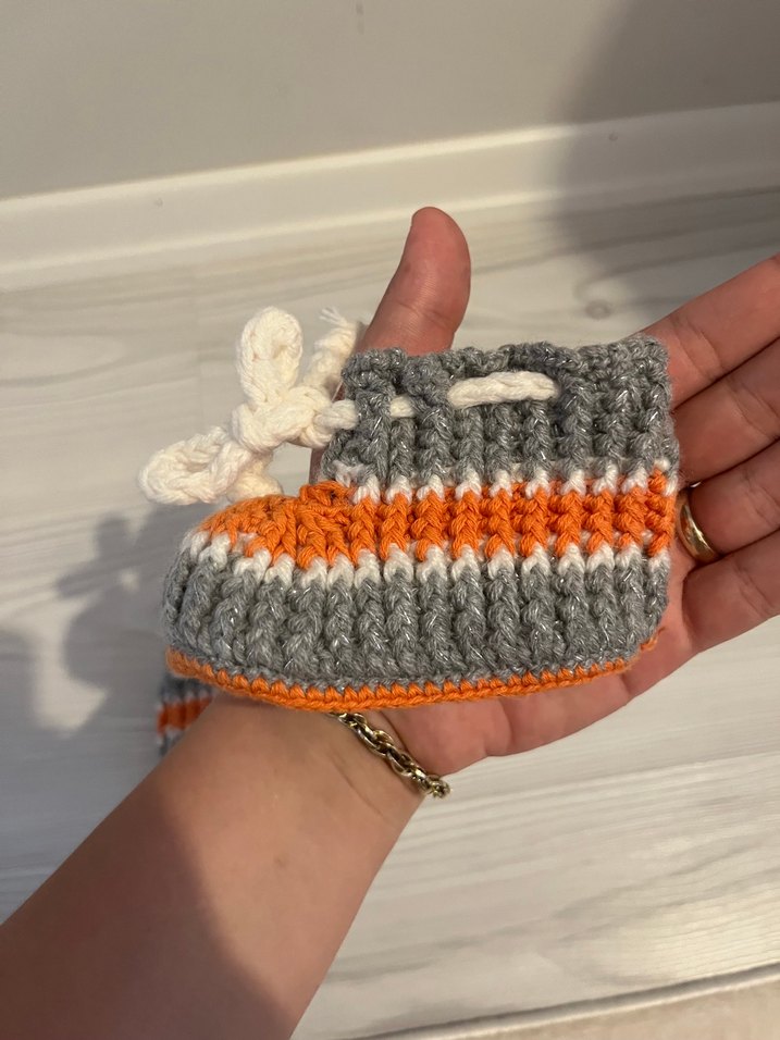 Nakışlı Bohem Kız Örgü Bot - Görsel 2