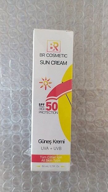 BR Cosmetic Sun Cream Spf 50 Güneş Kremi 50ml