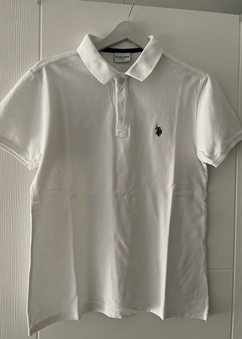 U.S Polo Assn. Erkek Beyaz Kısa Kollu Polo Tişört