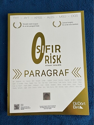 0 Risk PARAGRAF hiç çözülmedi