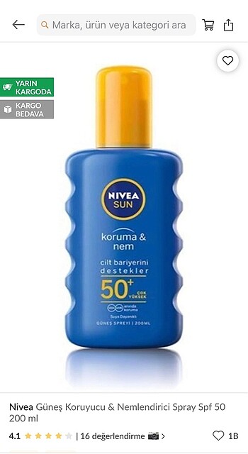 Nivea gunes koruyucu