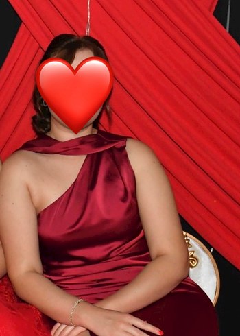40 Beden Bordo Drapeli Uzun Saten Abiye Elbise