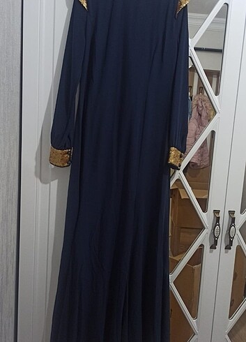 Tesettür uzun abiye - Görsel 7