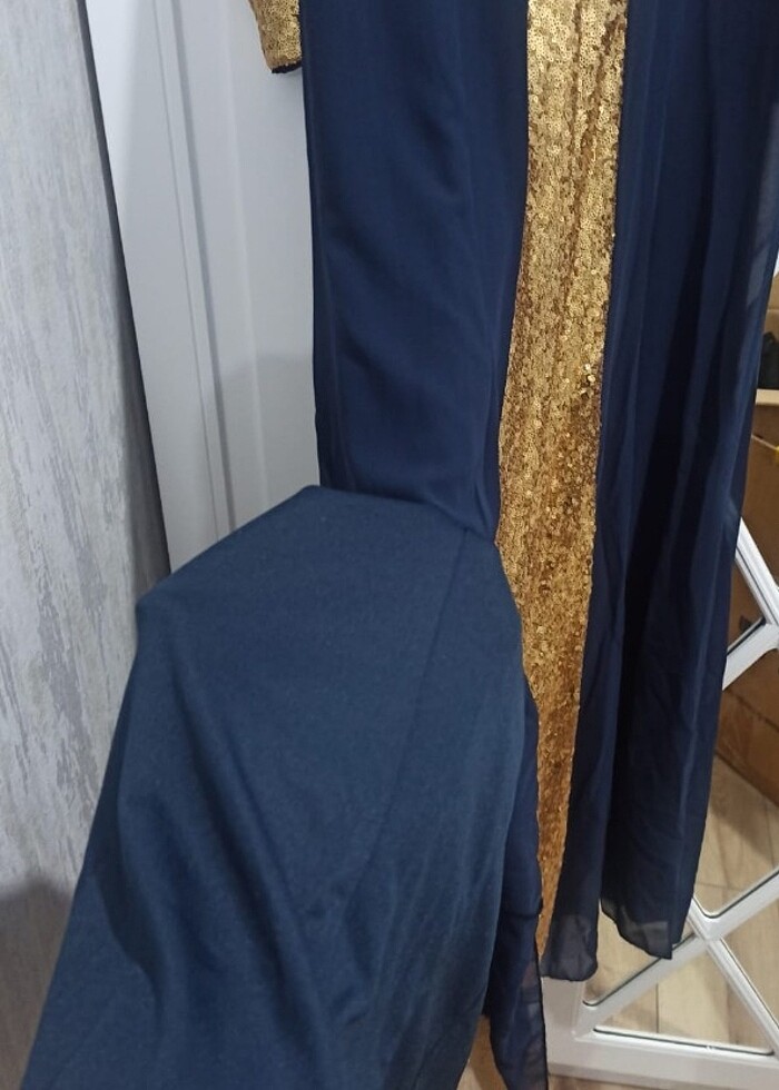 Tesettür uzun abiye - Görsel 5