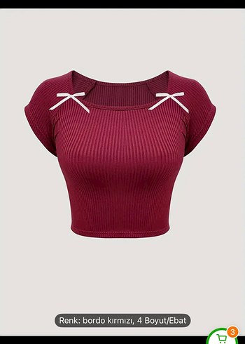 Y2K Bordo Crop