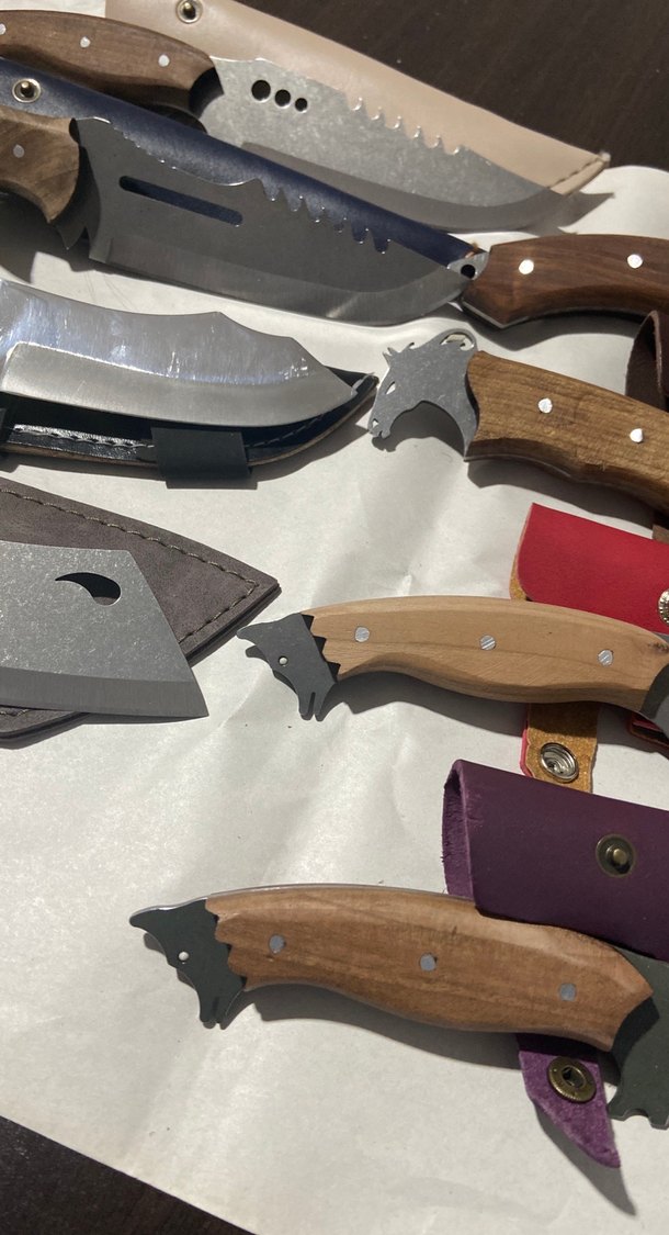 Kahverengi Saplı Çok Amaçlı Bıçak Seti - Görsel 2