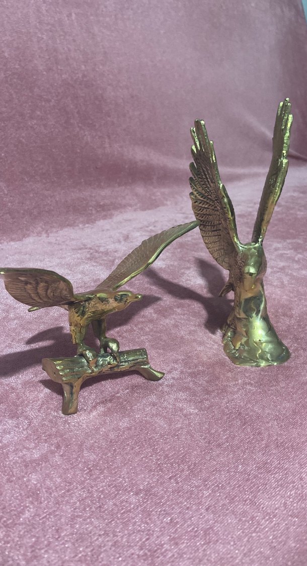 Parlak Altın Renkli Kartal Figürleri - Görsel 2