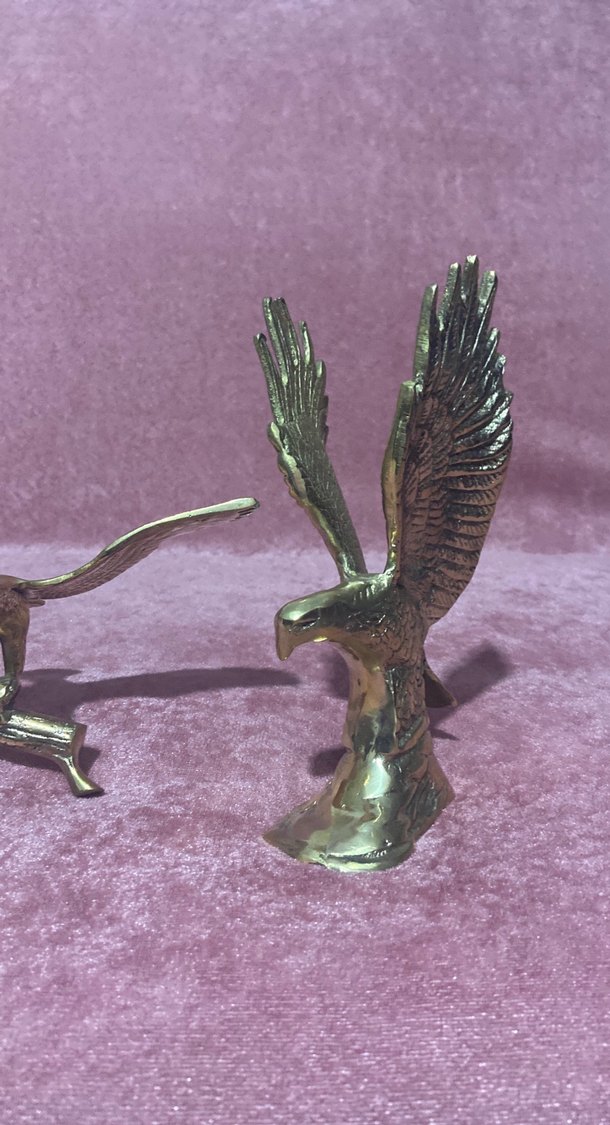 Parlak Altın Renkli Kartal Figürleri - Görsel 3