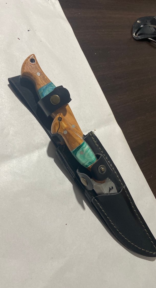 Turkuaz Detaylı Ahşap Saplı Bıçak Seti
Babalı oğullu - Görsel 2