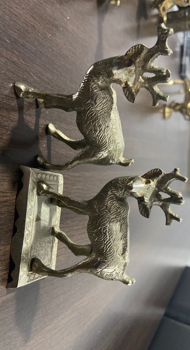 Altın Renkli Parlak Geyik Biblo Seti - Görsel 2