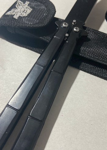 Altın ve Siyah Kelebek Bıçak Seti - Görsel 4