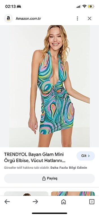 Trendyol & Milla Renkli elbise