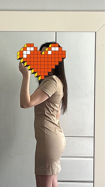 s Beden ten rengi Renk Ofis Kumaş Elbise