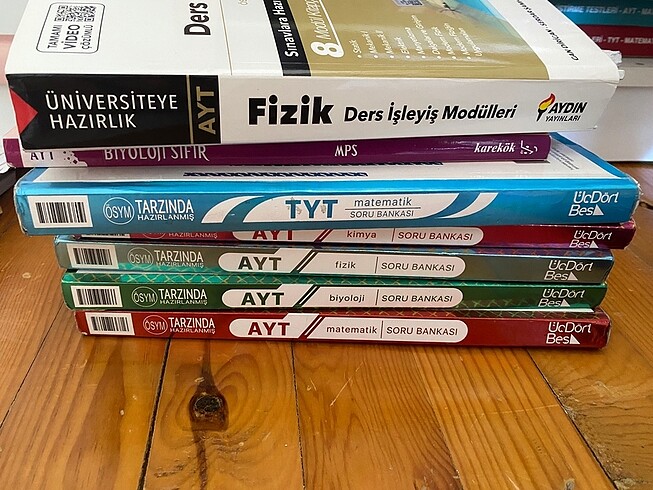 Üniversite sınavı hazırlık test kitapları