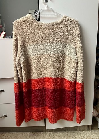 Rahat Kesim Uzun Kollu Kadın Triko Kazak - Görsel 2