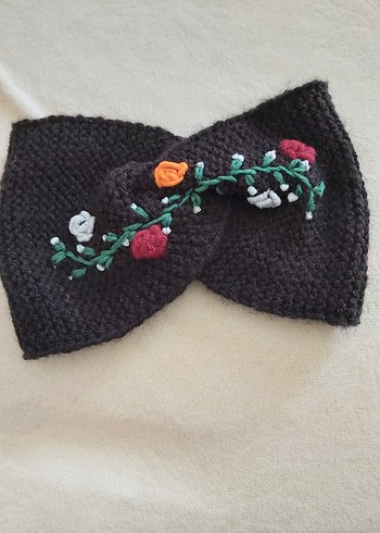 el örgüsü rokoko işlemeli Saç bandı - Görsel 2