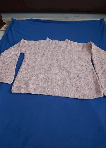 Pembe Örgü Salaş Kadın Kazak - Görsel 3