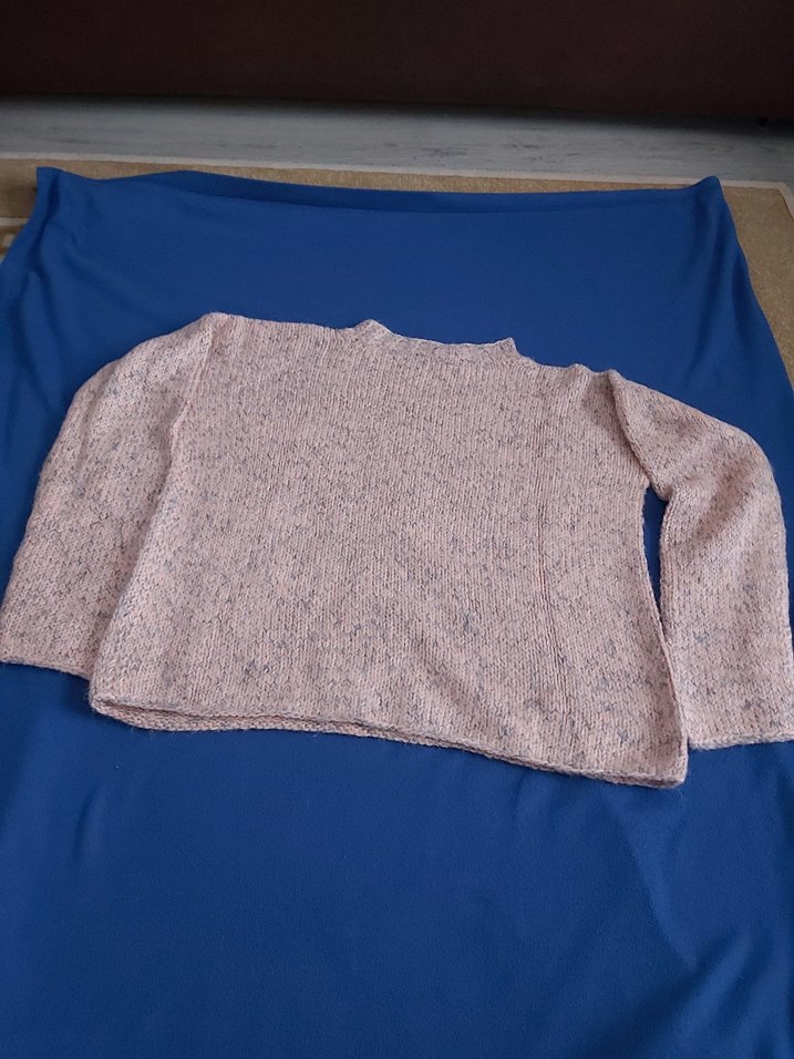 Pembe Örgü Salaş Kadın Kazak - Görsel 4