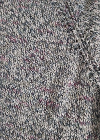 Gri Örgü Kadın Bisiklet Yaka Kazak - Görsel 4