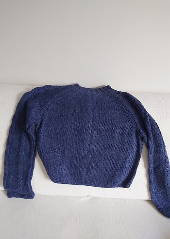 el örgüsü  Lacivert Örgü Kadın Triko - Görsel 4