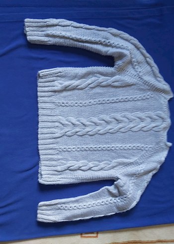 Mor el  Örgüsü Kadın Kazak, Rahat Kesim - Görsel 3