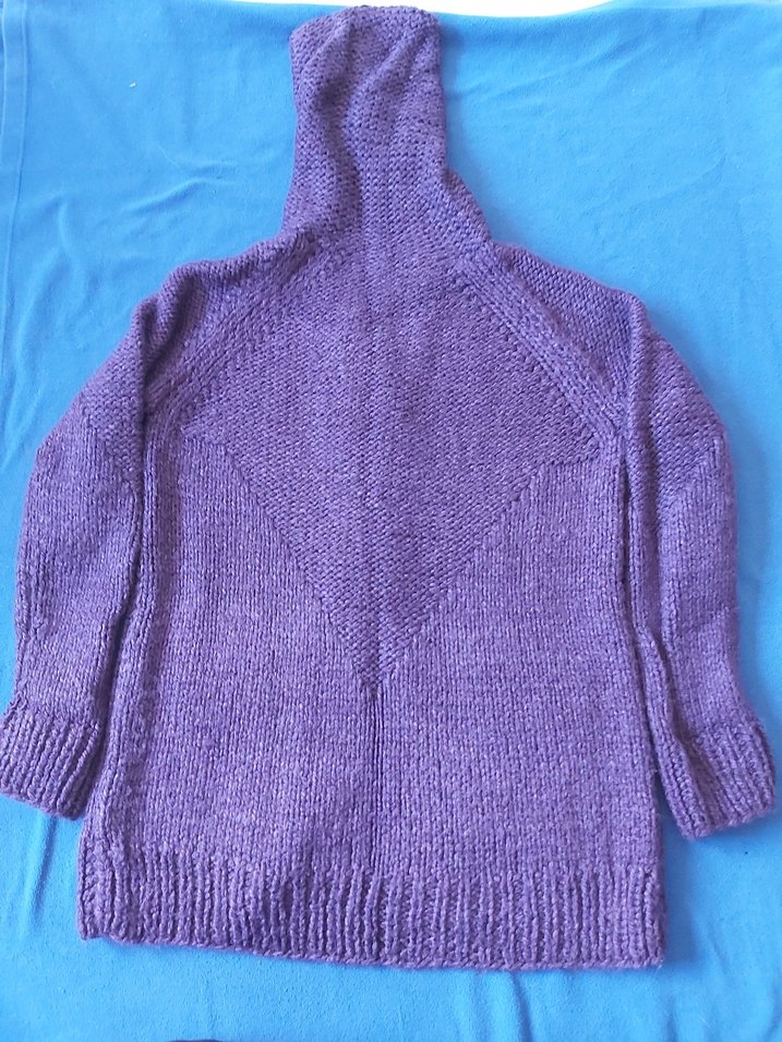 el örgüsü kapşonlu hırka - Görsel 3