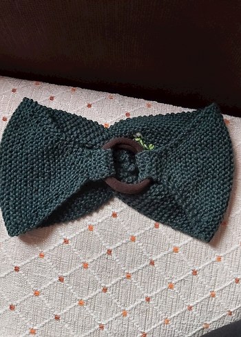 Nakışlı Örgü Bohem Saç Bandı - Görsel 2