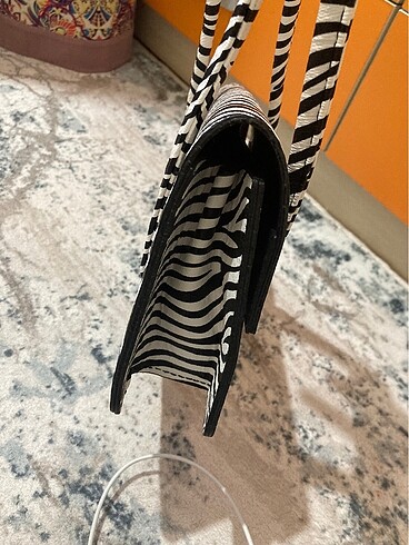  Beden çeşitli Renk zebra desenli çanta