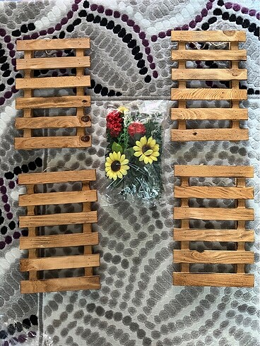 Dekoratif ahşap raf